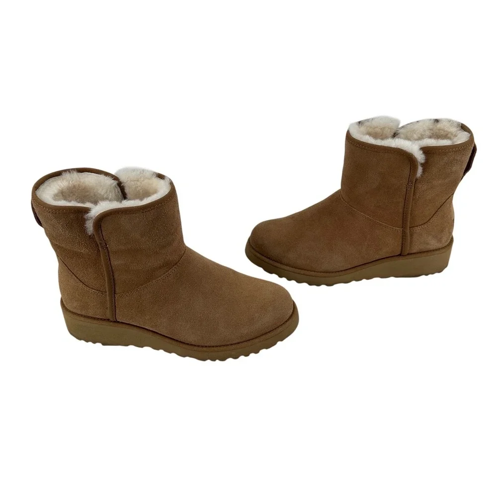UGG Classic Femme Mini Wedge Boots Chestnut Suede 1125910 Brown Womens 6‎